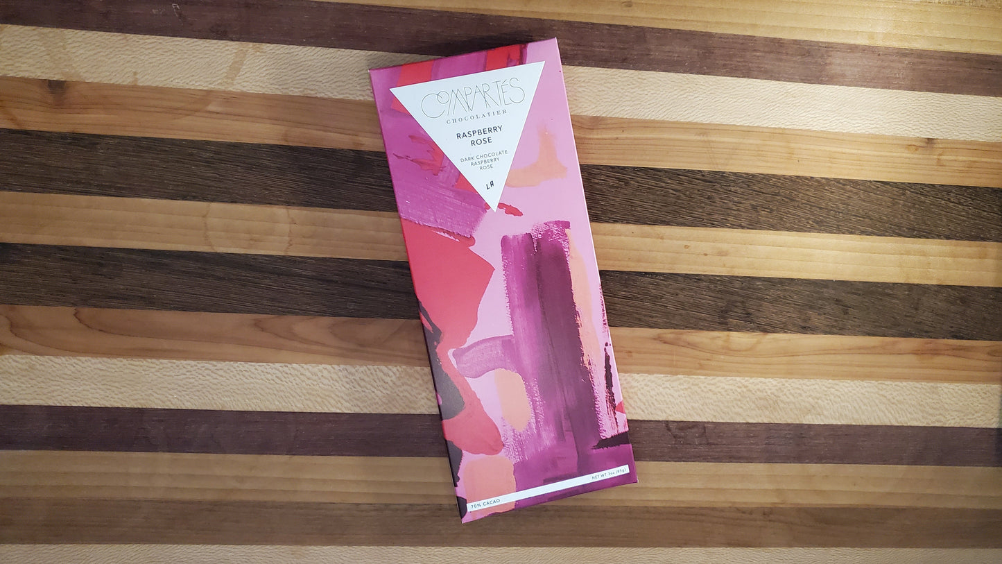Compartés Raspberry Rose Chocolate Bar