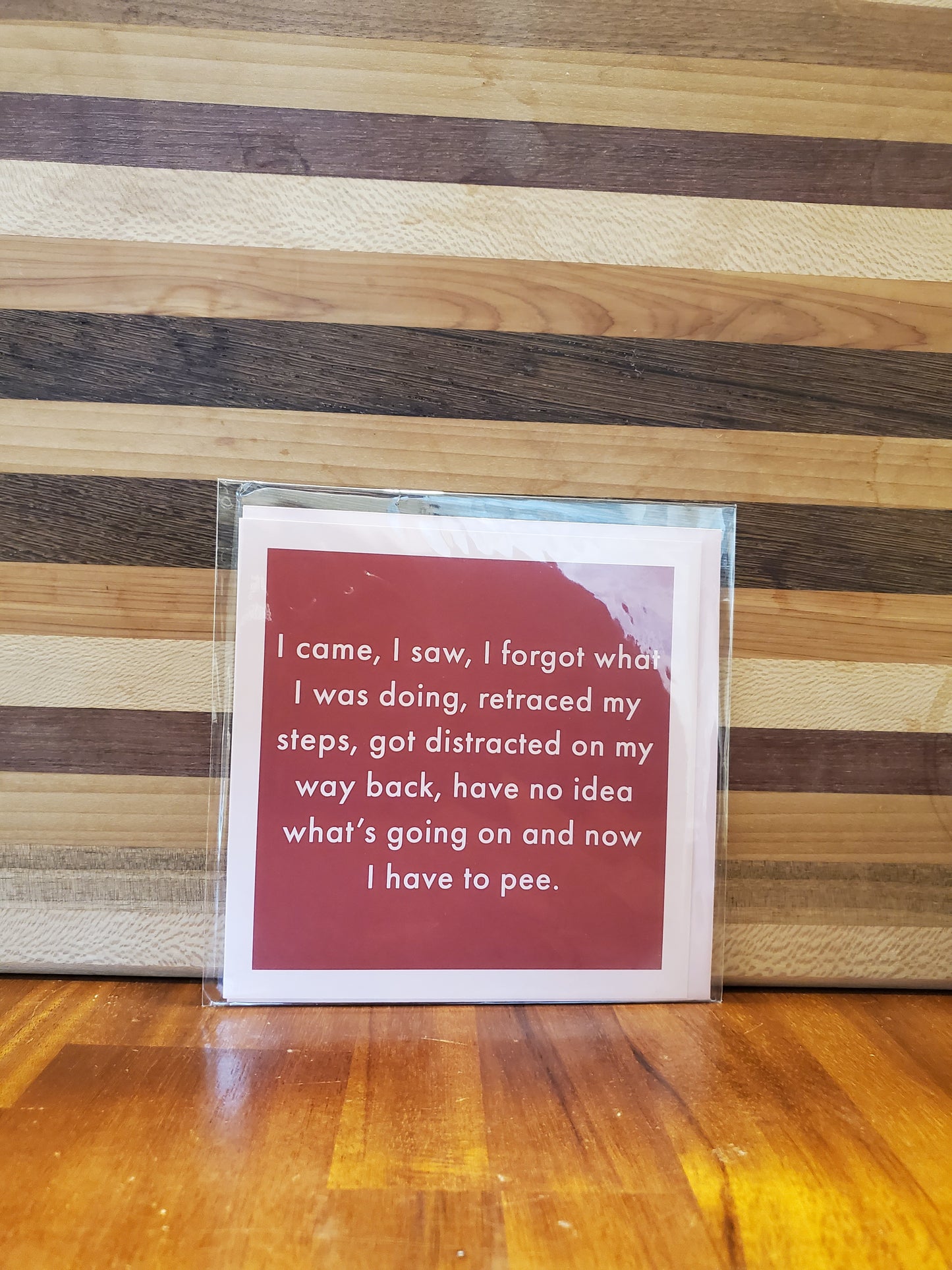 Distracted Greeting Card