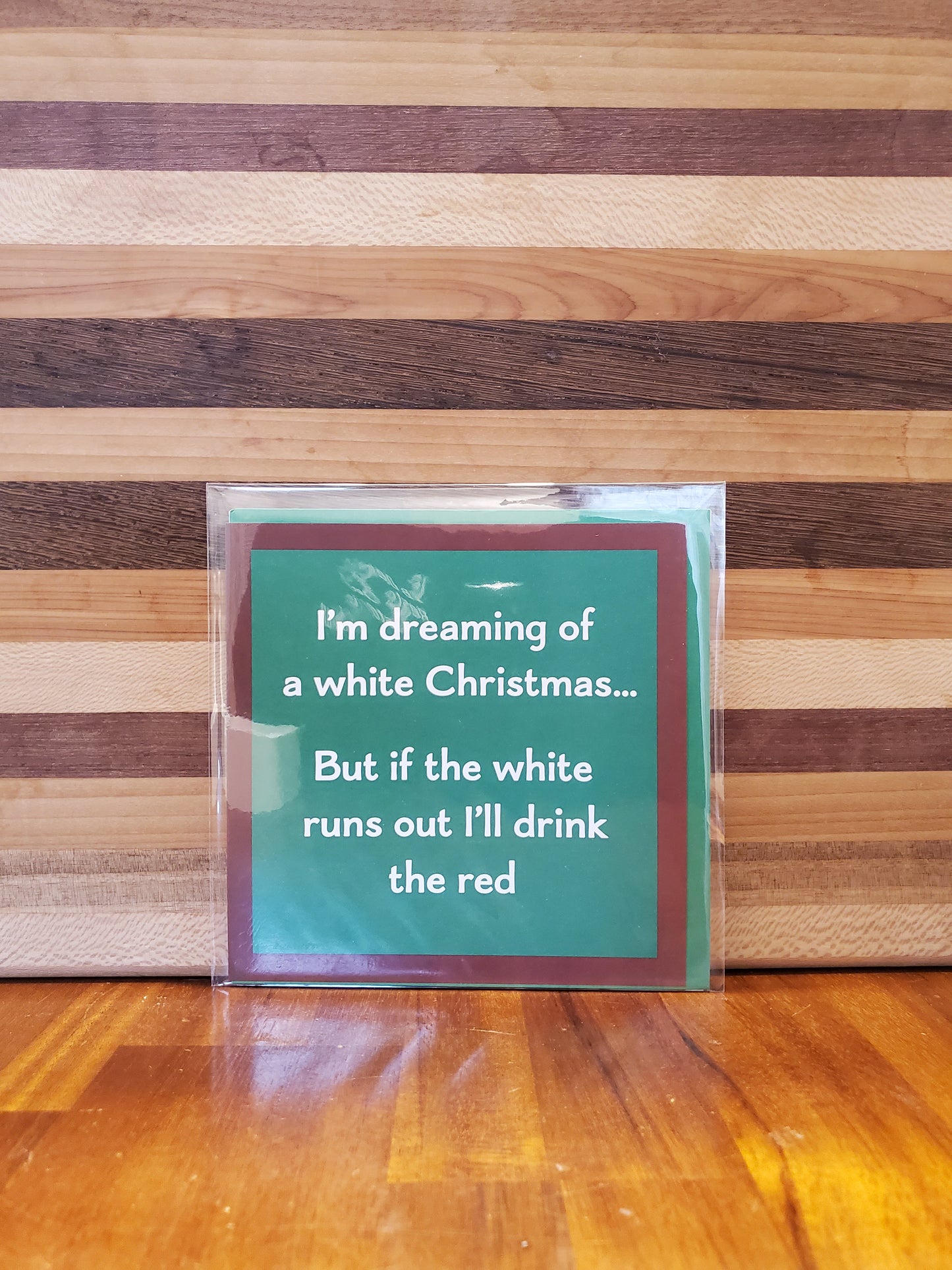 Wine Christmas Greeting Card