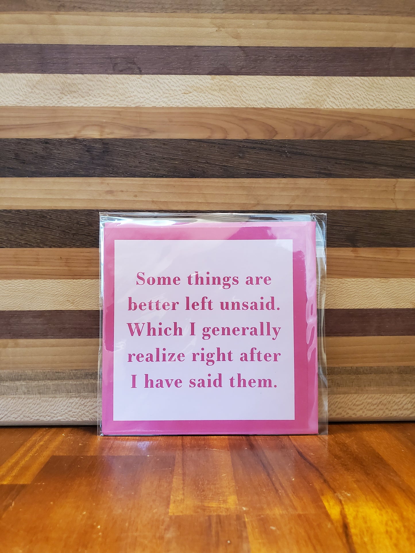 Unsaid Greeting Card