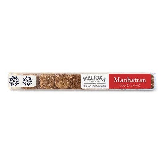 Manhattan Instant Cocktail Cubes in an 8-count tube by Meliora Forever