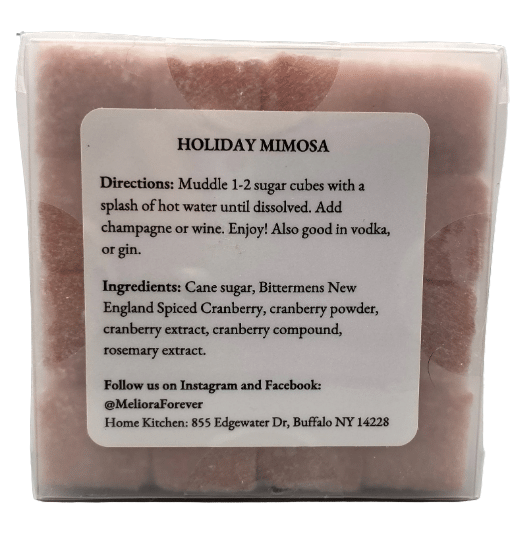 Holiday Mimosa (cranberry & rosemary) Instant Cocktail