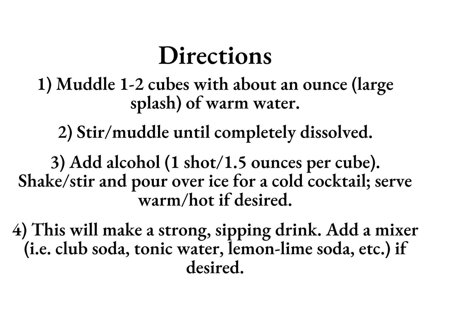 Hot Toddy (Ginger, Honey, Lemon) Instant Cocktail