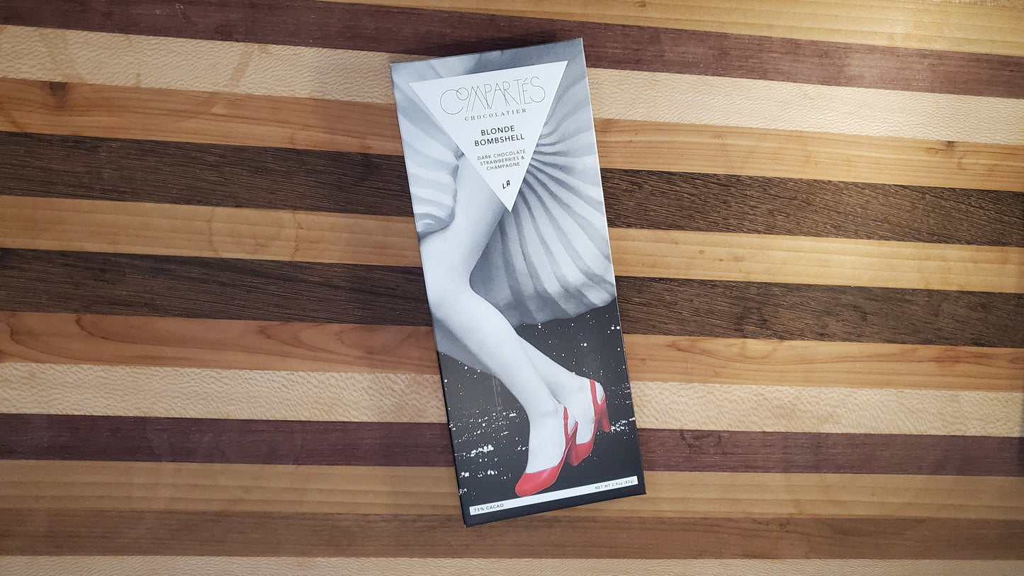 Compartés Strawberry Champagne Chocolate Bar