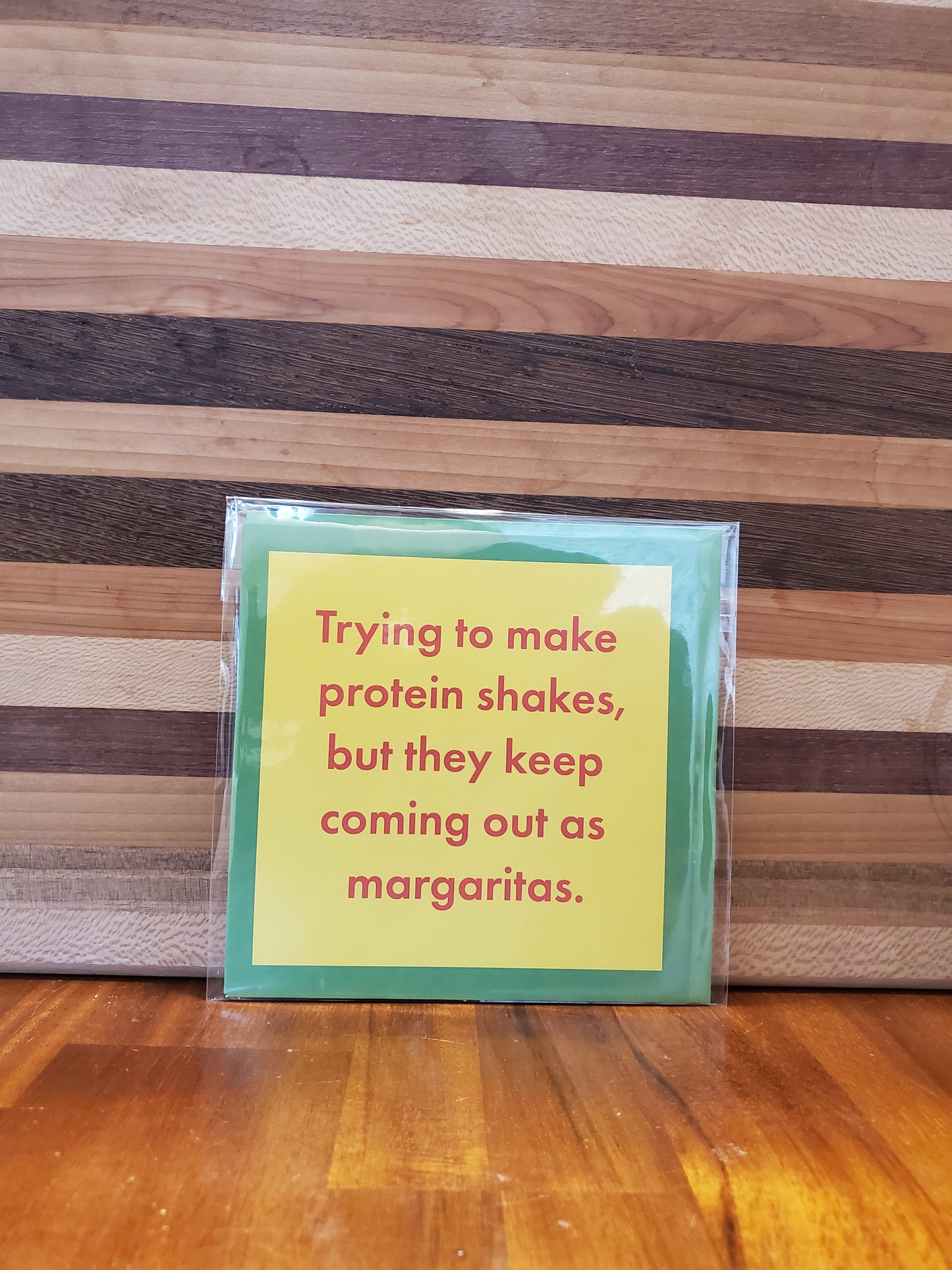 Protein Shakes Greeting Card