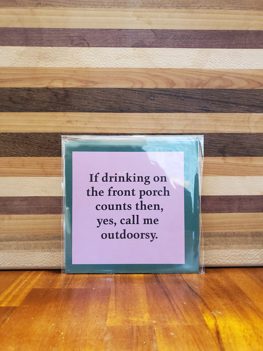 Outdoorsy Greeting Card