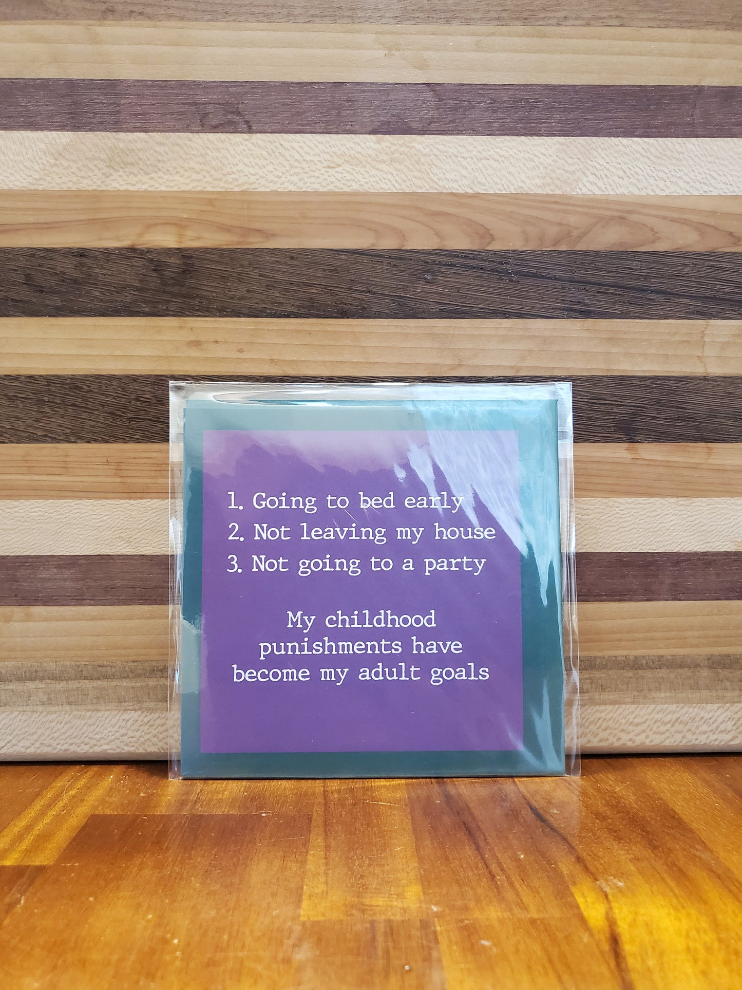Adult Goals Greeting Card