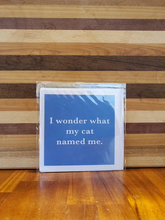 Cat Greeting Card