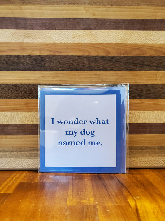 Dog Greeting Card