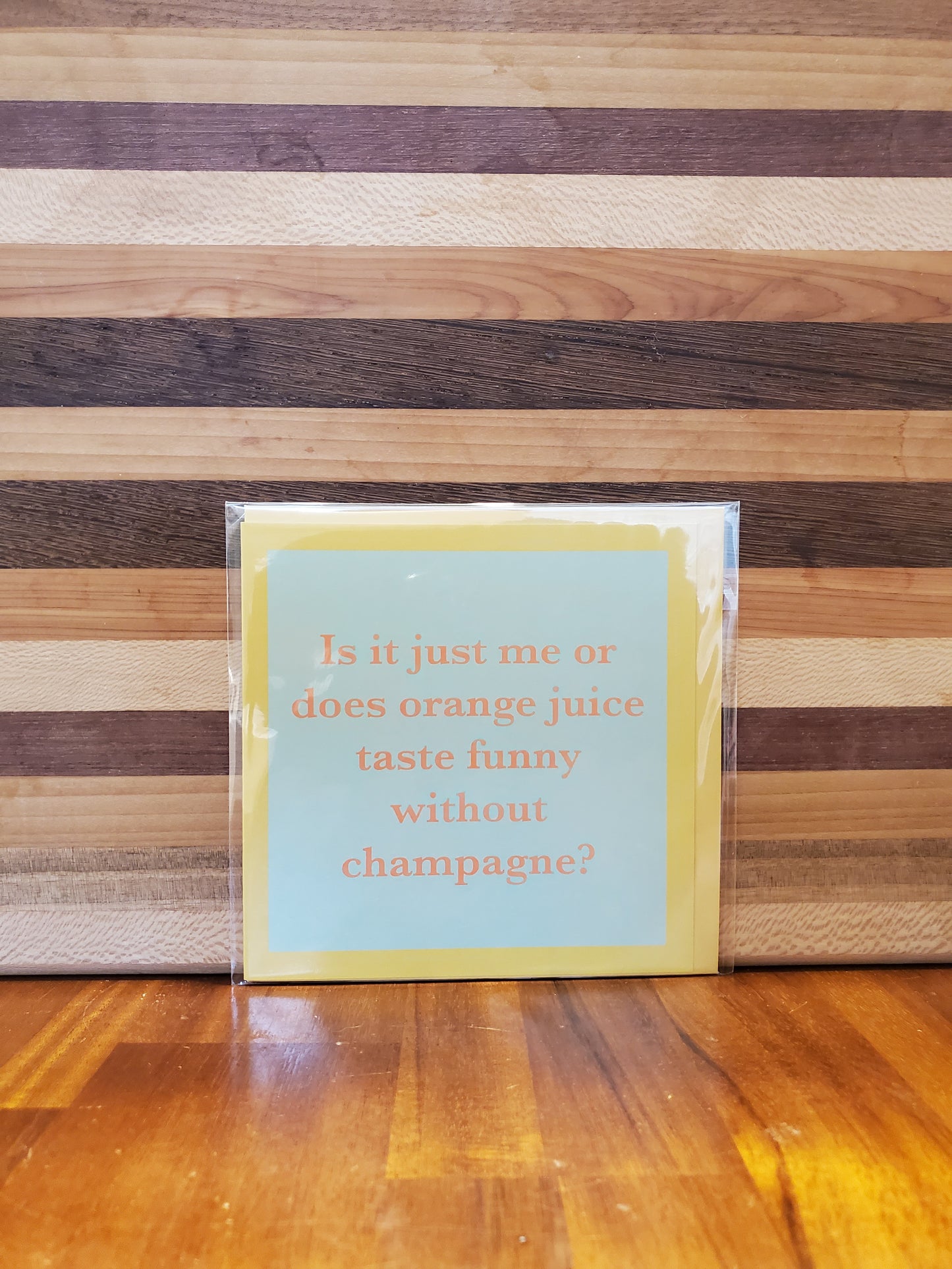 Orange Juice Greeting Card