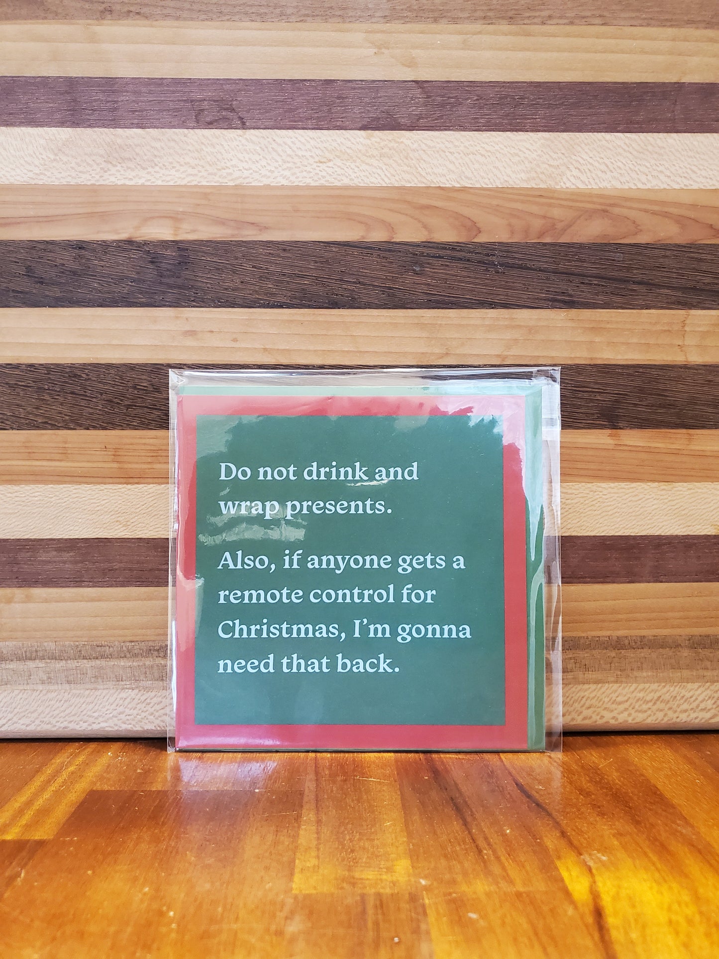 Drinking & Presents Greeting Card