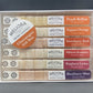 instant cocktail cubes, including 6 different flavors. Sugar cubes infused with bitters, fruits, and natural flavors. Each flavor is packaged in an 8-count tube. Flavors include Peach Bellini, Papaya Orange, Strawberry Basil, Hibiscus Rosemary, Raspberry Lychee and Blackberry Mint. 