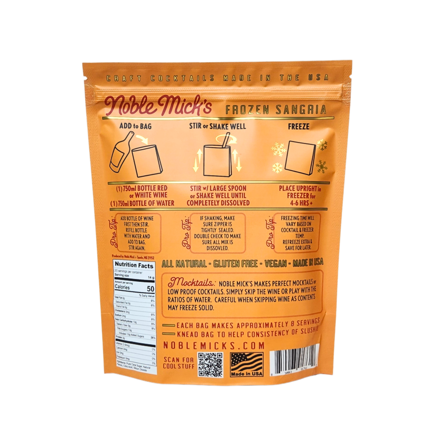 Noble Mick's Frozen Sangria